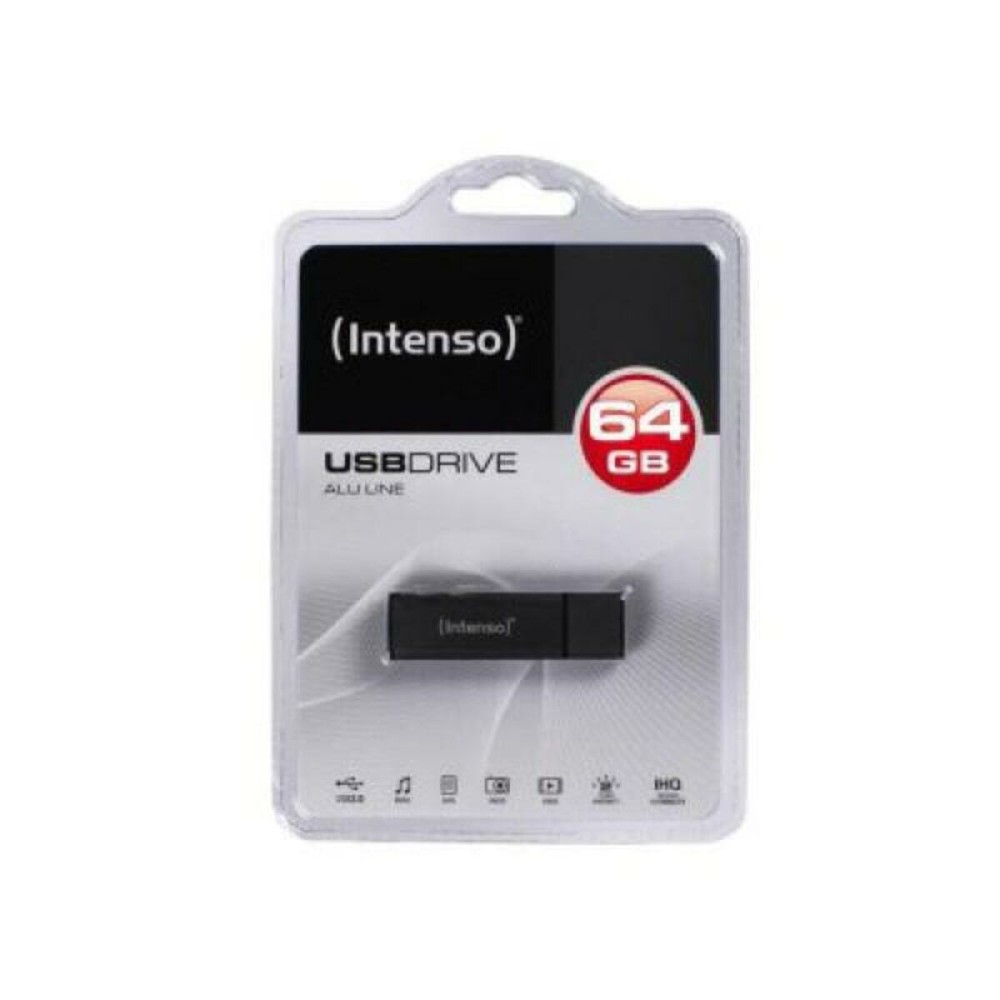 Memoria USB e Micro USB INTENSO ALU LINE 64 GB Antracite 64 GB Memoria USB