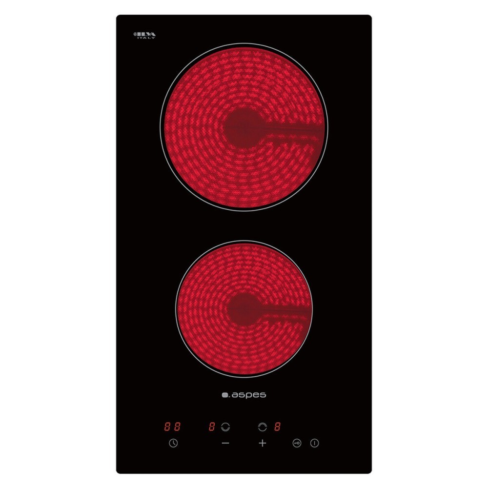 Placa Vitrocerámica Aspes APV1201 Negro 30 cm 3000 W