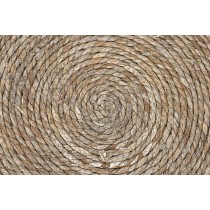 Alfombra DKD Home Decor 120 x 120 x 1 cm Natural Poliéster Boho