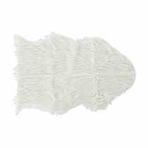 Alfombra DKD Home Decor Blanco Con pelo 60 x 90 x 2 cm