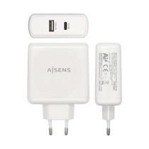 Cargador USB Pared Aisens PD 3.0 USB-C 57 W Blanco