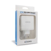 Cargador USB Pared Aisens PD 3.0 USB-C 57 W Blanco