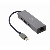 Hub USB GEMBIRD A-CMU3-LAN-01 Grau