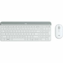 Rato e Teclado Logitech 920-009199 Qwerty espanhol Branco