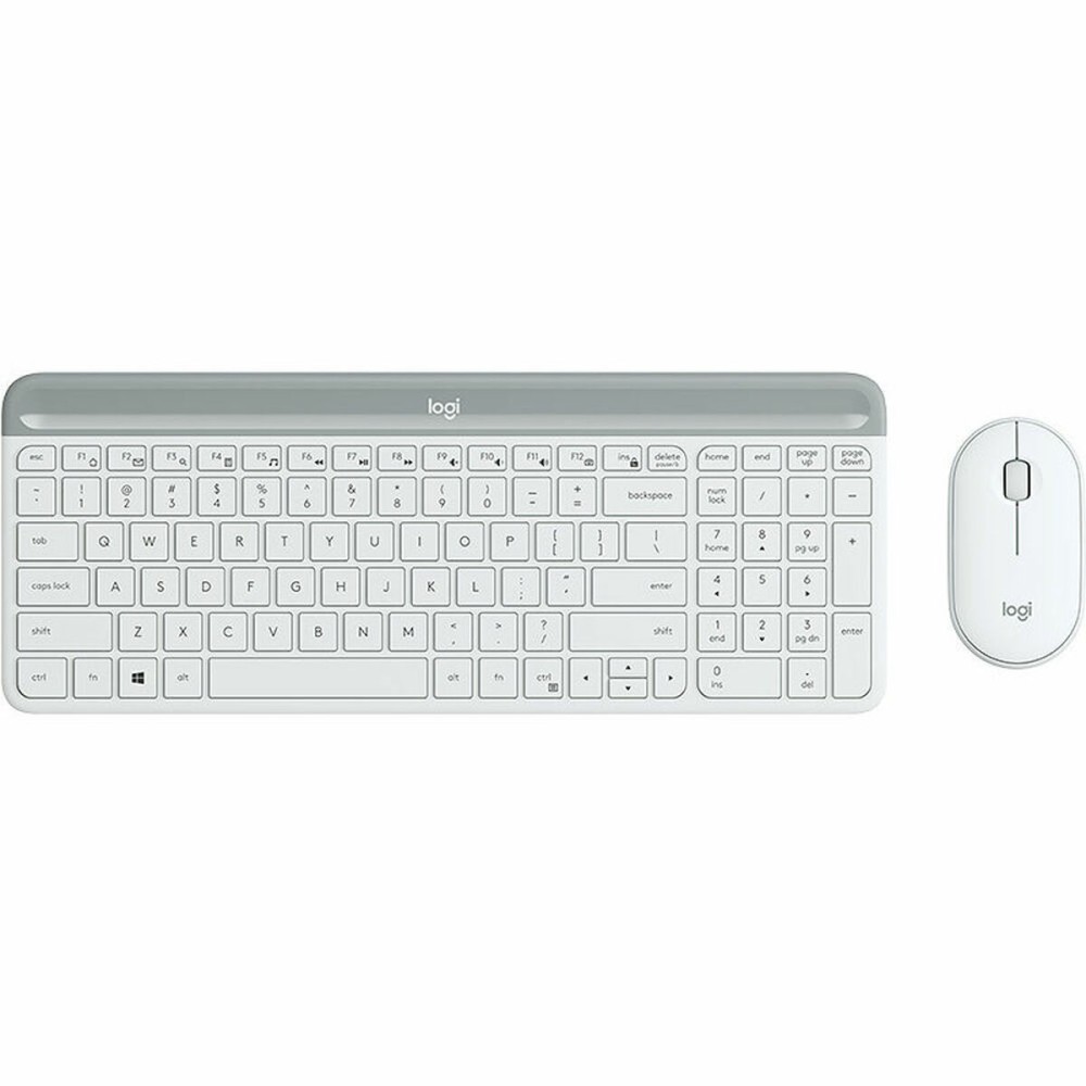 Mouse und Tastatur Logitech 920-009199 Qwerty Spanisch Weiß