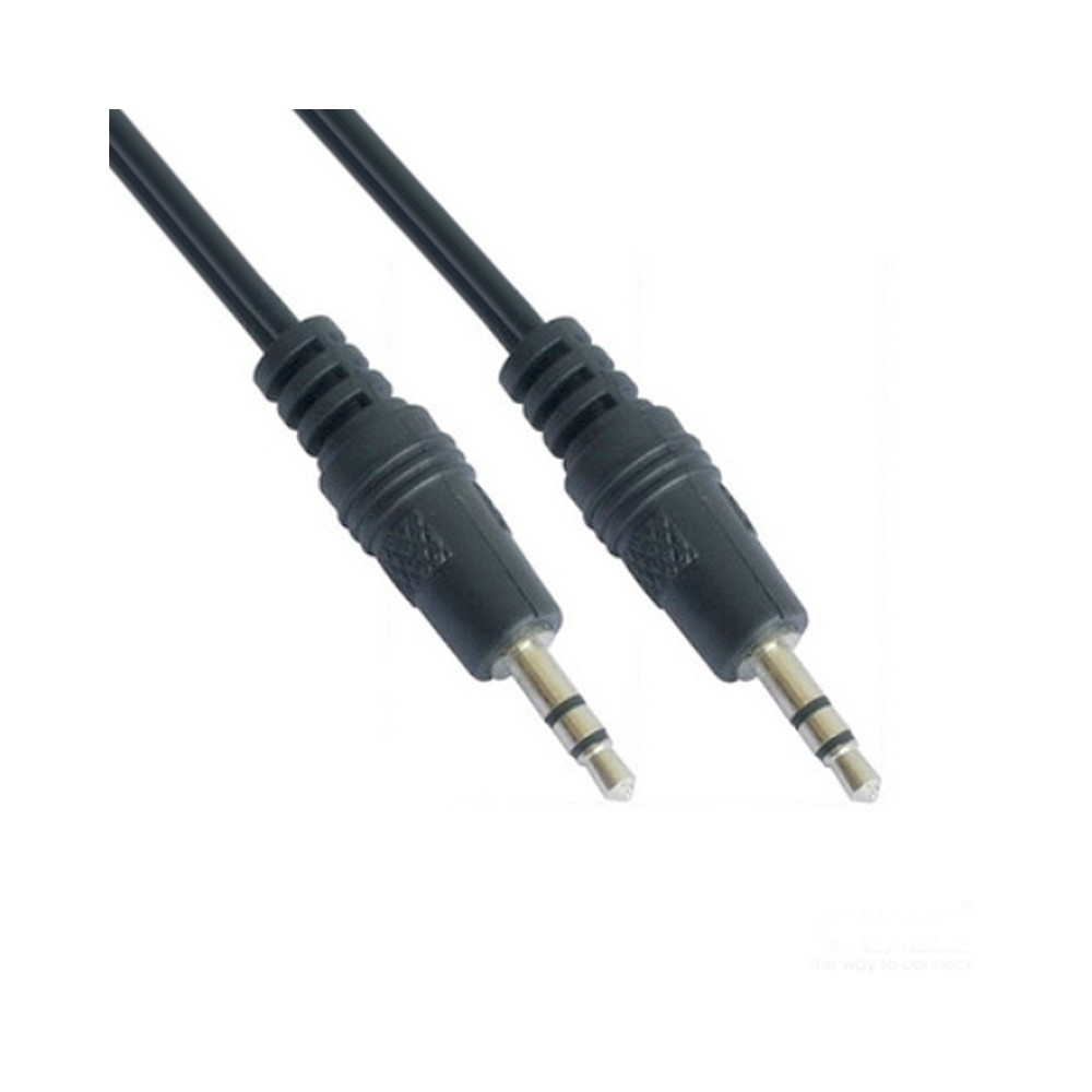 Audio Jack Cable (3.5mm) NANOCABLE 10.24.0103 (3 m) Black