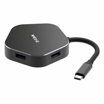 Hub USB 3 Porte D-Link DUB-M420 Nero/Grigio Nero/Argentato 60 W