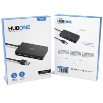 Hub USB Nox NXLITEHUBONE Preto