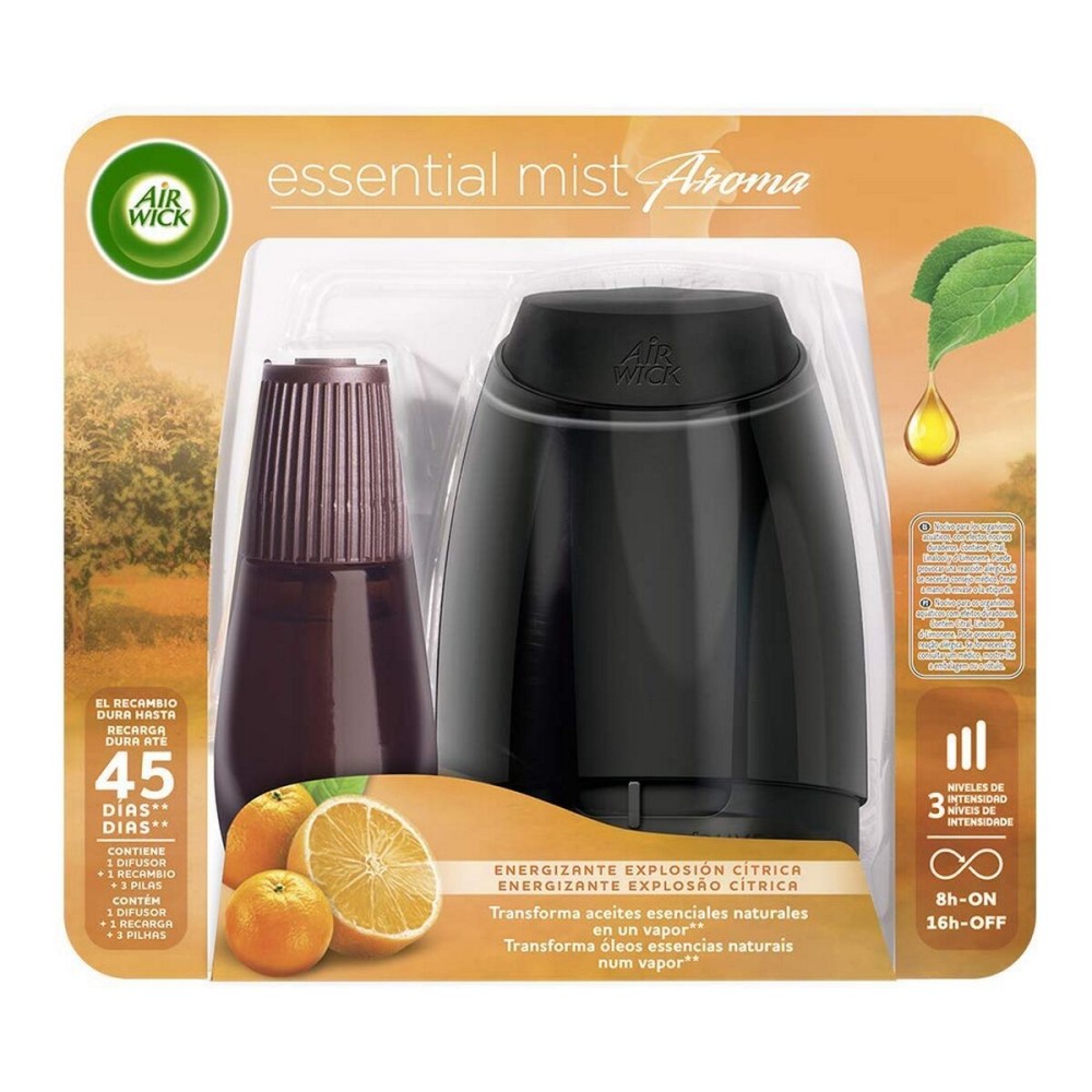 Ambientador Eléctrico y Recambio Essential Mist Air Wick (20 ml)