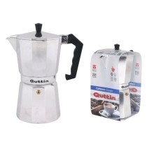 Italienische Kaffeemaschine Quttin Aluminium Edelstahl