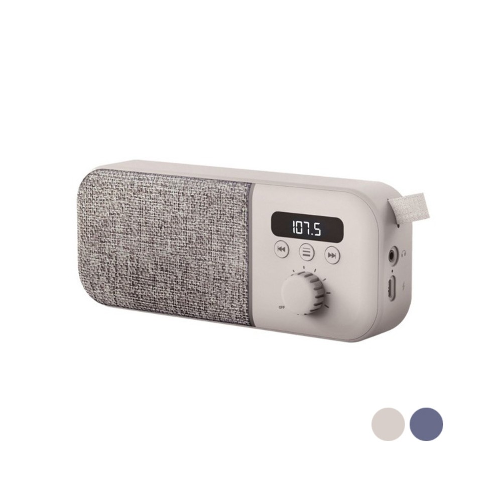 Radio Portátil Digital Energy Sistem Fabric Box FM 1200 mAh 3W