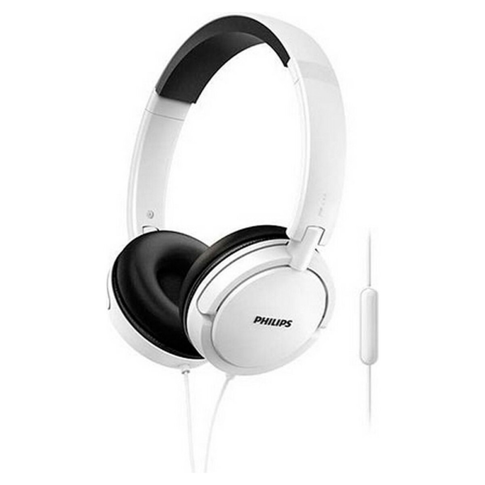 Auriculares de Diadema Philips Branco Com cabo