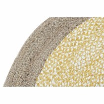 Tappeto DKD Home Decor Marrone Bianco Giallo (148 x 148 x 1 cm)