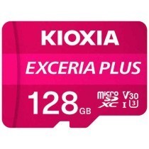 Mikro SD Speicherkarte mit Adapter Kioxia Exceria Plus Rosa Klasse 10 UHS-I U3