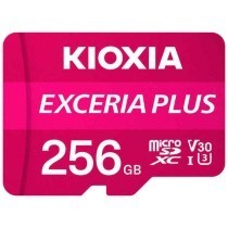 Cartão de Memória Micro SD com Adaptador Kioxia Exceria Plus Cor de Rosa Classe 10 UHS-I U3