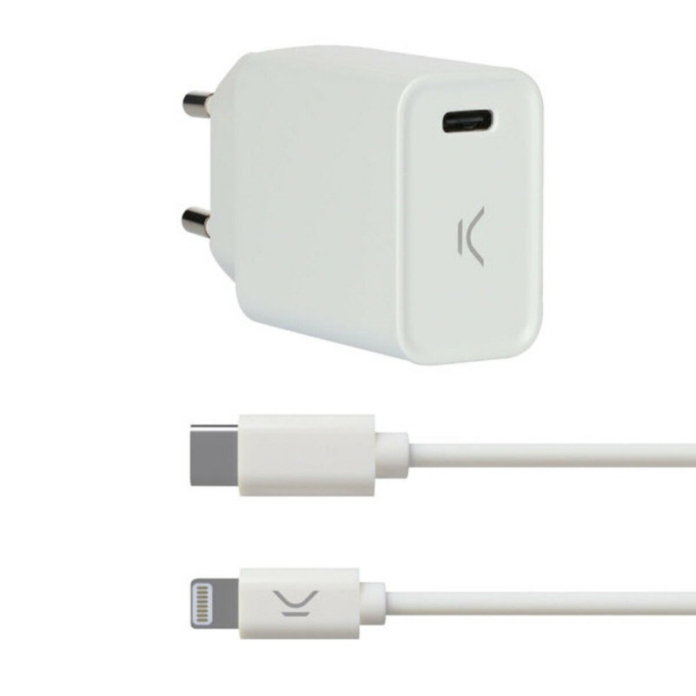 Carregador Usb Iphone KSIX Apple-compatible Branco