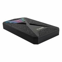 Invólucro de Disco Rígido TooQ TQE-2550RGB 2,5" USB 3.0 RGB Preto