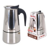 Italienische Kaffeemaschine Quttin Edelstahl Induktion