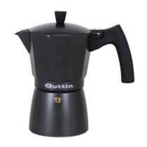 Cafetera Italiana Quttin Darkblack Inducción Negro