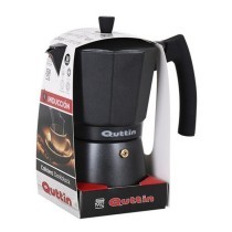 Cafetera Italiana Quttin Darkblack Inducción Negro