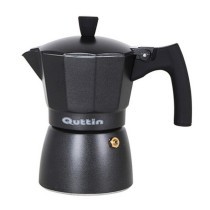 Cafetera Italiana Quttin Darkblack Inducción Negro