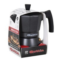 Cafetera Italiana Quttin Darkblack Inducción Negro