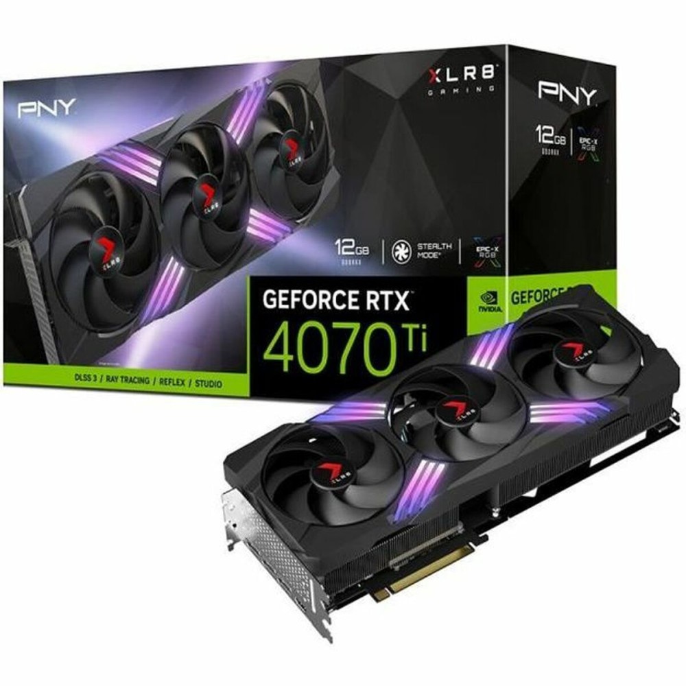 Grafikkarte PNY VCG4070T12TFXXPB1 12 GB RAM NVIDIA GeForce RTX 4070 Ti GEFORCE RTX 4070