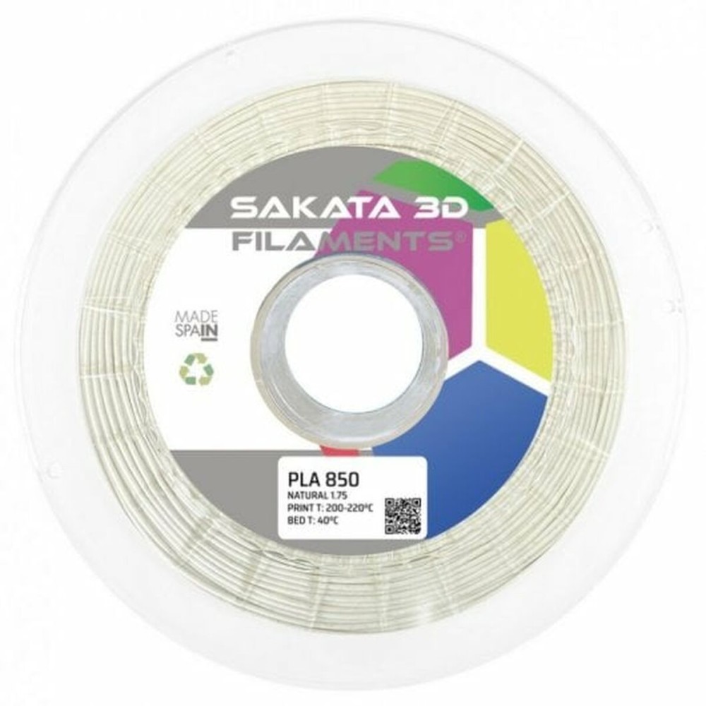 Bobine de filament Sakata 3D PLA 3D850 Blanc Ø 1,75 mm