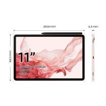 Tablet Samsung Galaxy Tab S8 5G Pink 8 GB 128 GB 8 GB RAM