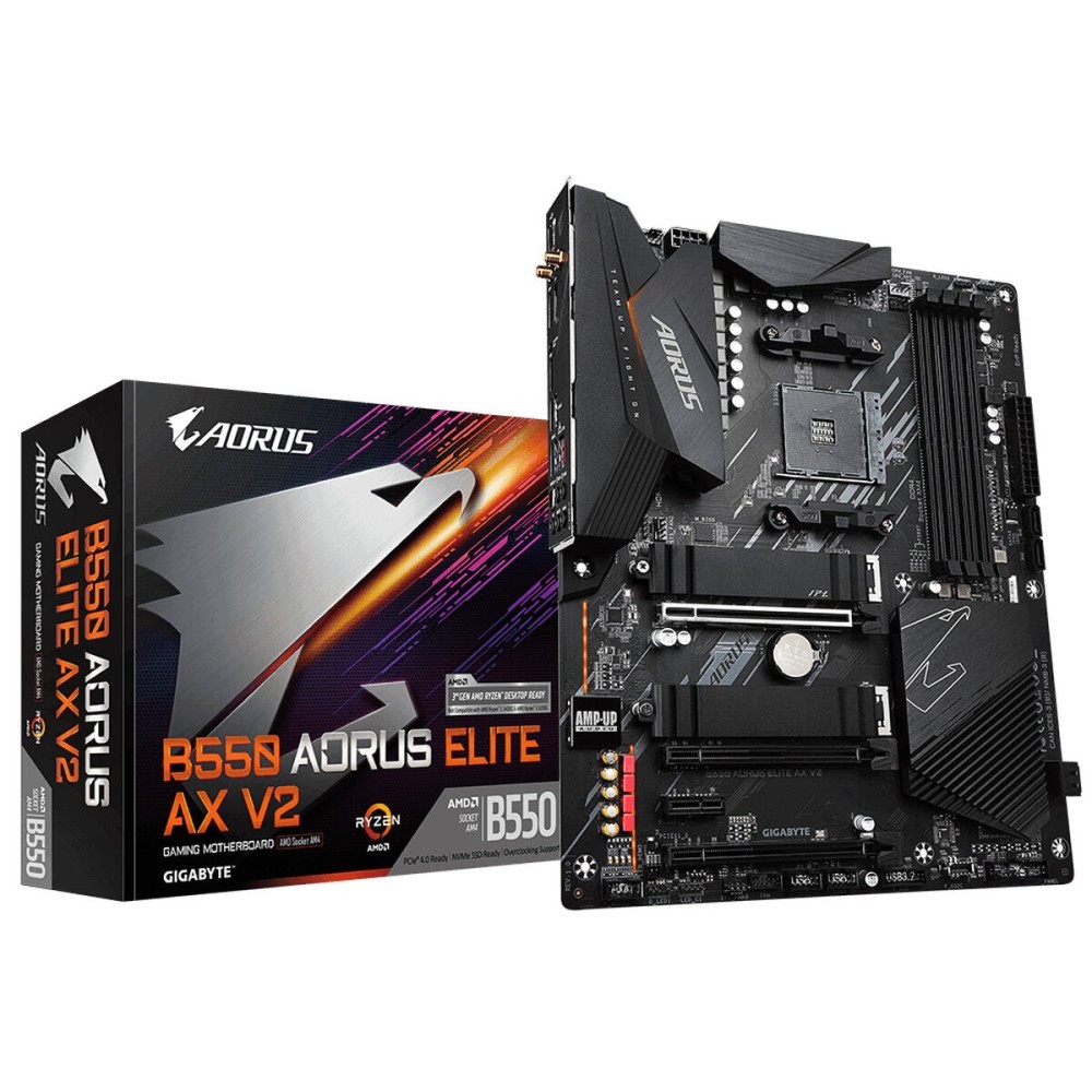 Placa Mãe Gigabyte B550 AORUS ELITE AX V2 AMD B550 AMD AMD AM4