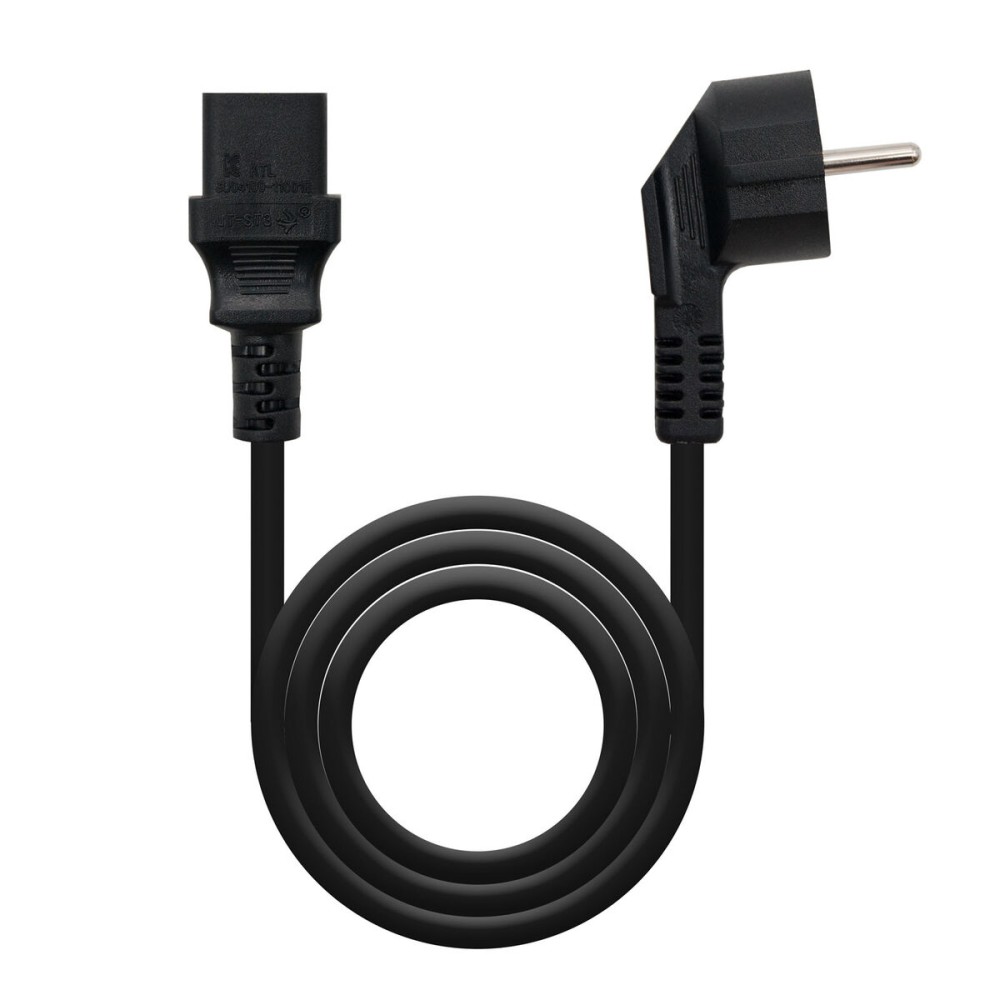 CPU – Monitor Power Cable NANOCABLE CEE7/M-C13/H Black