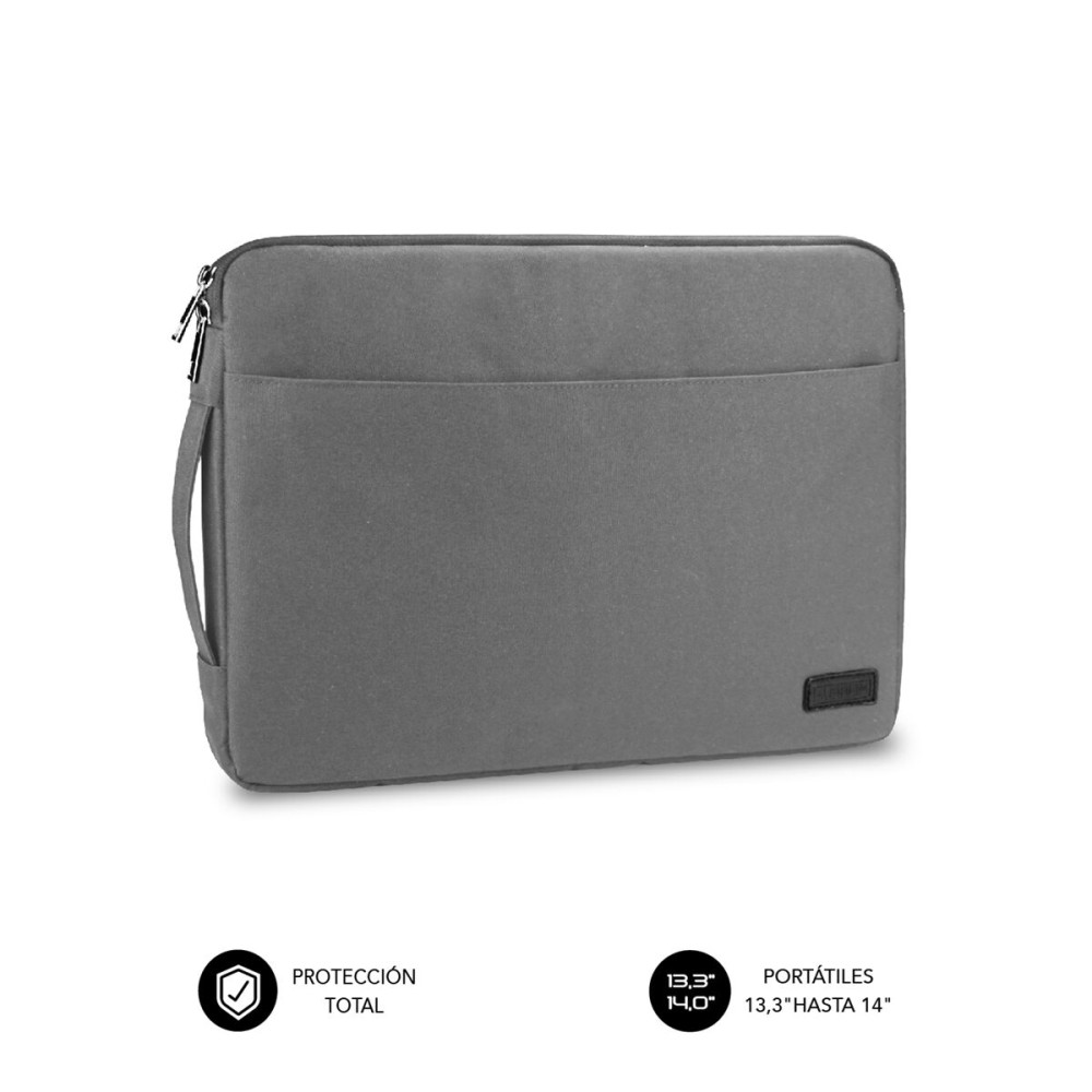 Valigetta per Portatile Subblim Funda Ordenador Urban Laptop Sleeve 13,3-14" Grey Grigio 14"