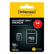 Cartão de Memória Micro SD com Adaptador INTENSO 3423490 UHS-I XC Premium