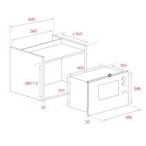 Mikrowelle mit Grill Teka MWE 225 FI 20 L 800W 800 W 20 L