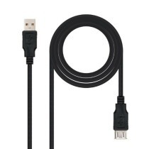 Cabo USB 2.0 NANOCABLE 10.01.0202 1 m Preto