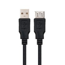 USB 2.0-Kabel NANOCABLE 10.01.0202 1 m Schwarz