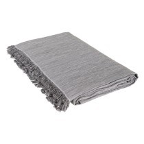 Blanket 230 x 260 cm Beige Dark grey