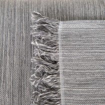 Manta 230 x 260 cm Beige Gris oscuro