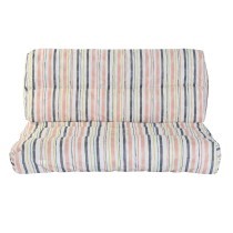 Cuscino DKD Home Decor Da terreno Multicolore Alluminio Righe 120 x 80 x 16 cm