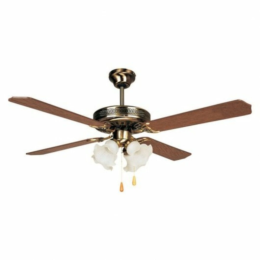 Ventilador de Teto com Luz Orbegozo Madeira 60 W Ø 132 cm