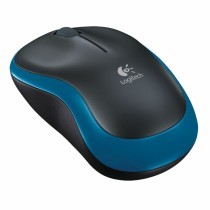 Ratón Óptico Logitech M185 Azul/Negro