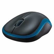 Ratón Óptico Logitech M185 Azul/Negro