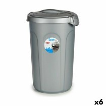 Waste bin Stefanplast Grey Plastic 46 L 44 x 60 x 40 cm (6 Units)