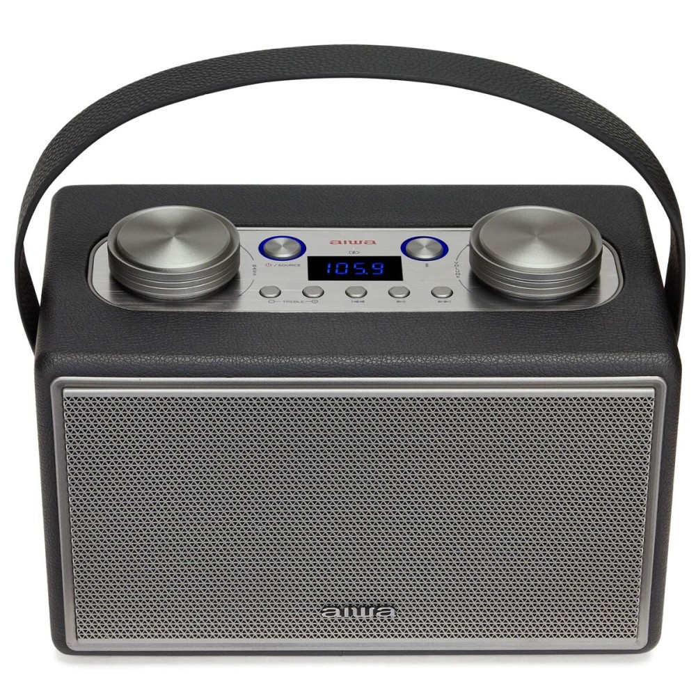 Portable&nbspBluetooth Radio Aiwa BSTU800BK   50W Speaker Grey Vintage