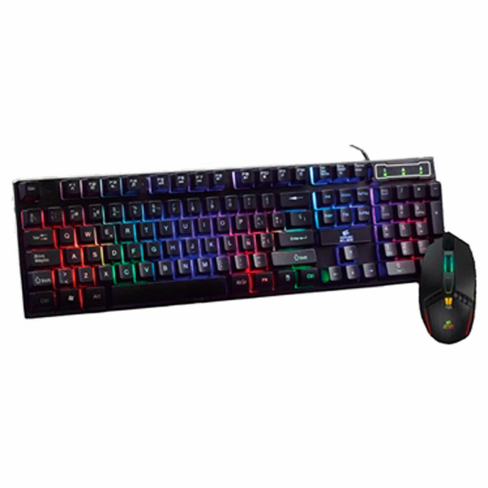 Tastatur und Gaming Maus ELBE PTR103G Schwarz