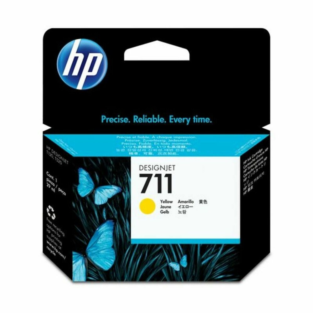 Tinteiro de Tinta Original HP 711 Amarelo