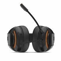 Gaming Headset mit Mikrofon Krom Kode Schwarz/Orange Schwarz