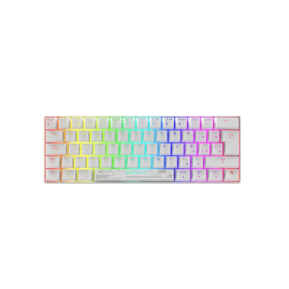 Clavier pour jeu Newskill Pyros Speed Pro Ivory Espagnol Qwerty