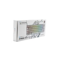 Gaming Tastatur Newskill Pyros Ivory RGB Qwerty Spanisch