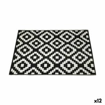 Carpet White Black 179 x 120 x 0,5 cm (12 Units)